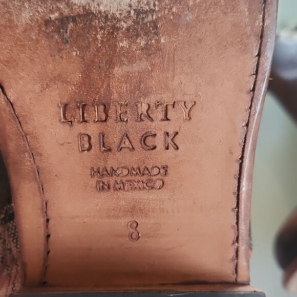 Liberty Black Sally Leather Ankle Boots - Picture 9 of 9